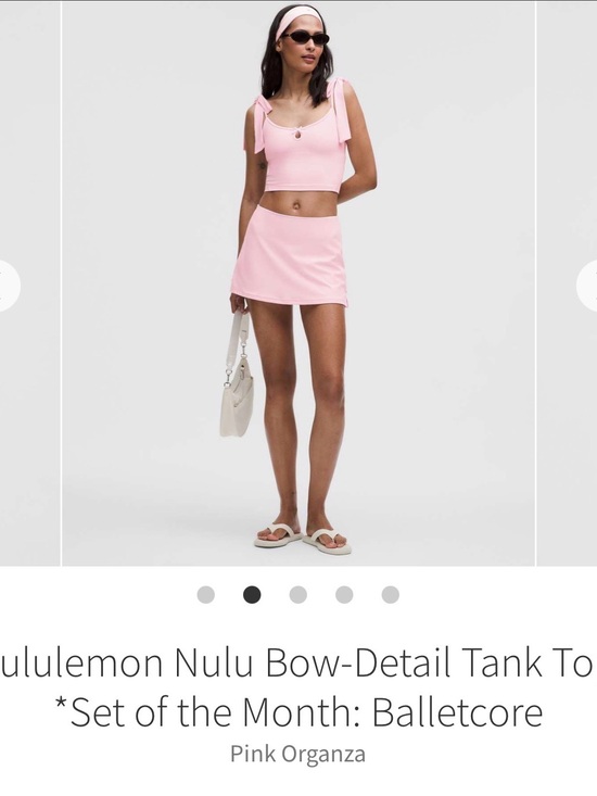 lululemon athletica Pants - Lululemon balletcore set of the month pink organza skirt and tank